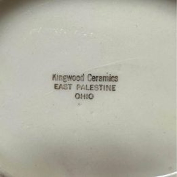 Weeping Gold Nugget Oblong Porcelain Bowl. 22 KT Gold Hand Decorated 1960s 1970s - Picture 6 of 6